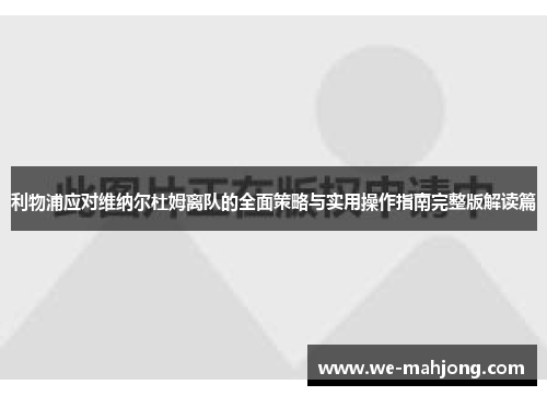 利物浦应对维纳尔杜姆离队的全面策略与实用操作指南完整版解读篇